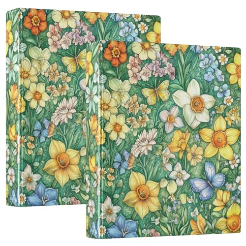 3 Ringe Ordner 2,5 cm mit Klemmbrett 1/2 Stück Schulhefter Hardcover Gelb Blumen Grün 3 Ringe Ordner 2,5 cm mit Klemmbrett 1/2 Stück Schulhefter Hardcover Gelb Blumen Grün von GuoChe