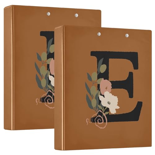 3 Ringordner mit Klemmbrett, 3,8 cm, mit Klemmbrett, 1/2-Packung für Studenten, Hardcover E von GuoChe