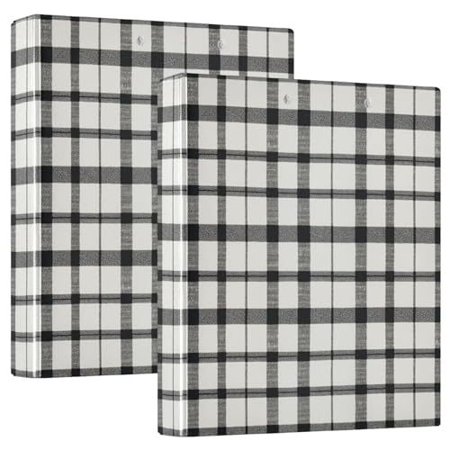 Aktenordner mit Klemmbrett, weißes Büffelkaro, Schottenkaro, 1 Packung, 3,8 cm, ästhetischer Ordner, Schreibwaren, 200 Blatt Aktenordner mit Klemmbrett, weißes Büffelkaro, Schottenkaro, 1 Packung, 3,8 cm, ästhetischer Ordner, Schreibwaren, 200 Blatt von GuoChe