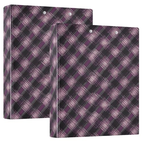 Argyle-Aufbewahrungsordner mit Klemmbrett, kariert, 1 Packung, 3,8 cm, Büroordner, Lehrerbedarf für Briefgröße (27,9 x 21,6 cm) von GuoChe
