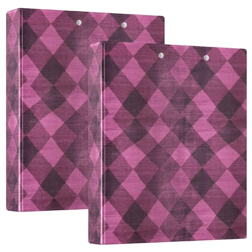 Argyle-Karo-Ordner mit Taschen-Einband, kariert, Magenta, 1 Packung, 3,8 cm, sortiert, Lehrerbedarf, für 200 Blatt Argyle-Karo-Ordner mit Taschen-Einband, kariert, Magenta, 1 Packung, 3,8 cm, sortiert, Lehrerbedarf, für 200 Blatt von GuoChe