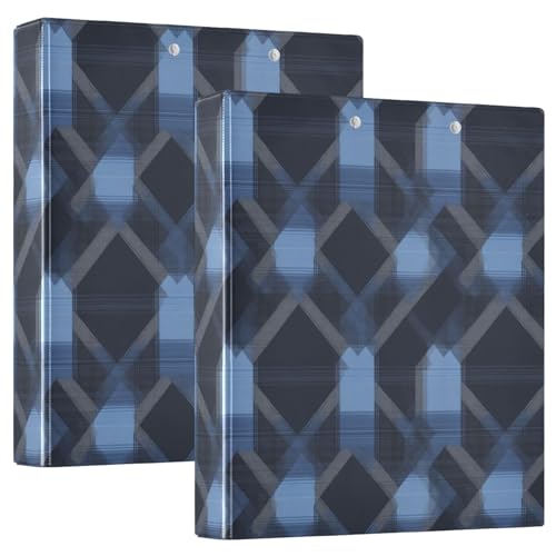Argyle-Klemmbrett mit Innentaschen, kariert, dunkelschieferblau, 1 Packung, 3,8 cm, Büroordner, Büro, Dokumente, Organizer, 200 Blatt von GuoChe