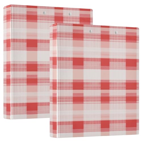 Buffalo Aktenordner mit Klemmbrett, kariert, rot, 1 Packung, 3,8 cm, Büroordner, Büro, Busin für Briefgröße (27,9 x 21,6 cm) von GuoChe