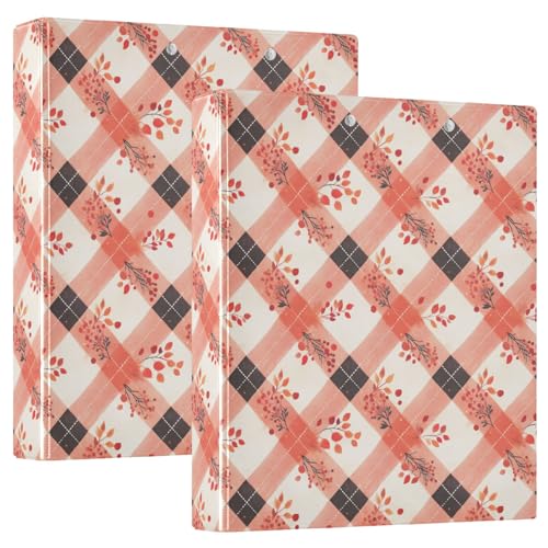 Buffalo Plaid D-Ringbuch mit Klemmbrett, 3,8 cm, ästhetischer Ordner, Büro, Busin, Hardcover, Rot / Schwarz, 1 Stück Buffalo Plaid D-Ringbuch mit Klemmbrett, 3,8 cm, ästhetischer Ordner, Büro, Busin, Hardcover, Rot / Schwarz, 1 Stück von GuoChe