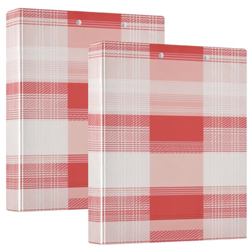 Buffalo Plaid Karo Rot D-Ringbuch mit Klemmbrett 1 Packung 3,8 cm ästhetischer Ordner Bürobedarf Hardcover Buffalo Plaid Karo Rot D-Ringbuch mit Klemmbrett 1 Packung 3,8 cm ästhetischer Ordner Bürobedarf Hardcover von GuoChe