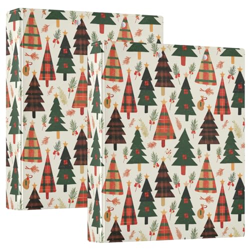Buffalo Plaid Weihnachtsbäume D-Ringbuch mit Tascheneinband, 1 Packung, 3,8 cm, Büroordner, Schreibwaren, Organizer, Zubehör, Hardcover Buffalo Plaid Weihnachtsbäume D-Ringbuch mit Tascheneinband, 1 Packung, 3,8 cm, Büroordner, Schreibwaren, Organizer, Zubehör, Hardcover von GuoChe
