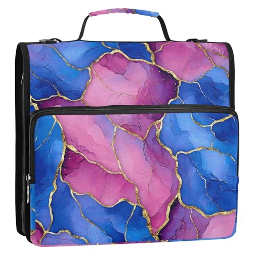 Bunte Schmucksteine, 3 Ringe, 3,8 cm, Organizer mit Schultergurt, mehrere Taschen, tragbar, für Zuhause, Reisen, sichere Aufbewahrungstasche für Büro, Schule Bunte Schmucksteine, 3 Ringe, 3,8 cm, Organizer mit Schultergurt, mehrere Taschen, tragbar, für Zuhause, Reisen, sichere Aufbewahrungstasche für Büro, Schule von GuoChe