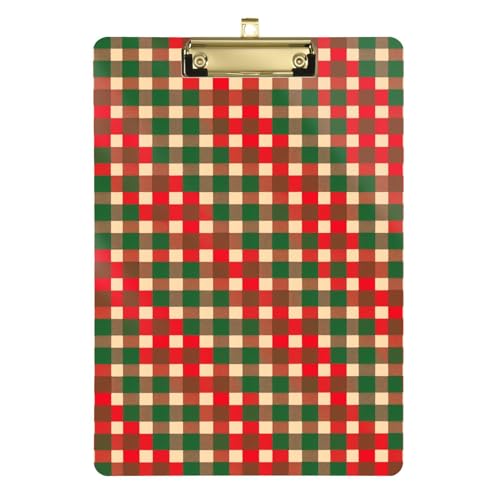 Bunte karierte Klemmbretter, Standard-Loch, für Krankenschwestern, Heimunternehmer, Größe 22,9 x 30,5 cm Bunte karierte Klemmbretter, Standard-Loch, für Krankenschwestern, Heimunternehmer, Größe 22,9 x 30,5 cm von GuoChe