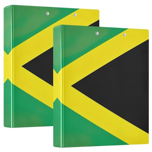 D-Ringbuch mit Flagge von Jamaika, mit Innentaschen, 1 Packung, 3,8 cm, ästhetischer Ordner, Lehrerbedarf, Hardcover D-Ringbuch mit Flagge von Jamaika, mit Innentaschen, 1 Packung, 3,8 cm, ästhetischer Ordner, Lehrerbedarf, Hardcover von GuoChe