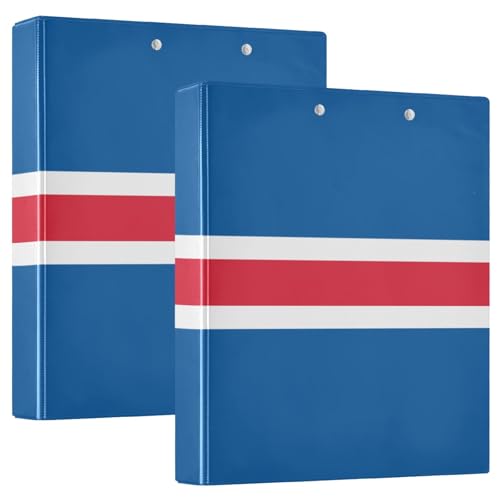 D-Ringbuch mit Island-Flagge, mit Innentaschen, 1 Packung, 3,8 cm, Büroordner, Lehrerbedarf, für 200 Blatt D-Ringbuch mit Island-Flagge, mit Innentaschen, 1 Packung, 3,8 cm, Büroordner, Lehrerbedarf, für 200 Blatt von GuoChe