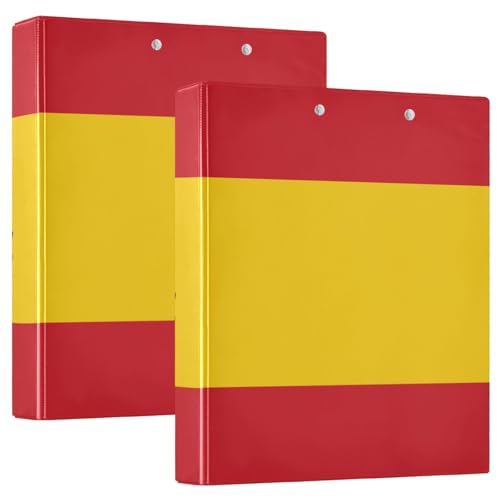 D-Ringbuch mit Spanien-Flagge, mit Klemmbrett, 1 Stück, 3,8 cm, ästhetischer Ordner, Zuhause, Reisen, Karten, Aufbewahrungsbehälter, Hardcover D-Ringbuch mit Spanien-Flagge, mit Klemmbrett, 1 Stück, 3,8 cm, ästhetischer Ordner, Zuhause, Reisen, Karten, Aufbewahrungsbehälter, Hardcover von GuoChe