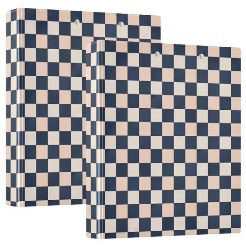 D-Ringbuch mit Taschen, kariert, 3,8 cm, ästhetischer Ordner, Büro-Organizer, 200 Blatt D-Ringbuch mit Taschen, kariert, 3,8 cm, ästhetischer Ordner, Büro-Organizer, 200 Blatt von GuoChe