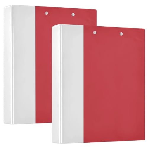 D-Ringbuch mit italienischer Flagge, 1 Packung, 3,8 cm, ästhetischer Ordner, Arztbedarf, für Briefgröße (27,9 x 21,6 cm) von GuoChe