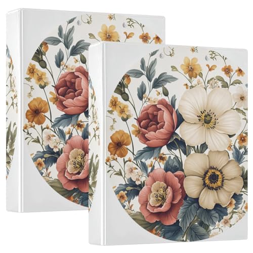 Dianthus 1/2 Stück 3 Ringe 3,8 cm Ringbuch mit Taschen Hardcover Blumen Dianthus 1/2 Stück 3 Ringe 3,8 cm Ringbuch mit Taschen Hardcover Blumen von GuoChe