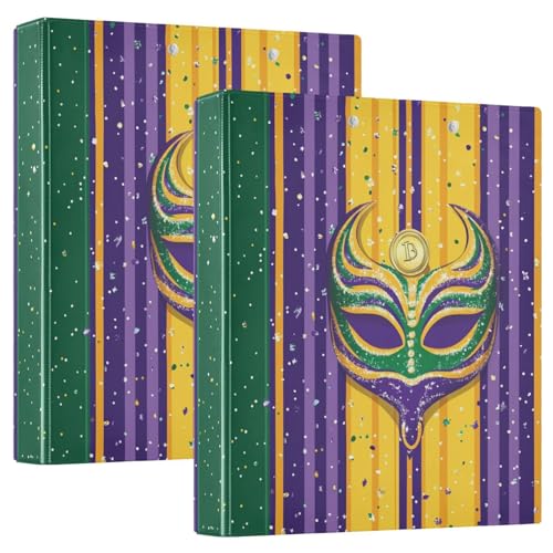 Drei-Ring-Binder, 3,5 cm, Notizbuch, Ordner mit Klemmbrett, 1/2er-Pack, Schulhefter Hardcover, Karneval, Krawatte, Münzmasken Drei-Ring-Binder, 3,5 cm, Notizbuch, Ordner mit Klemmbrett, 1/2er-Pack, Schulhefter Hardcover, Karneval, Krawatte, Münzmasken von GuoChe