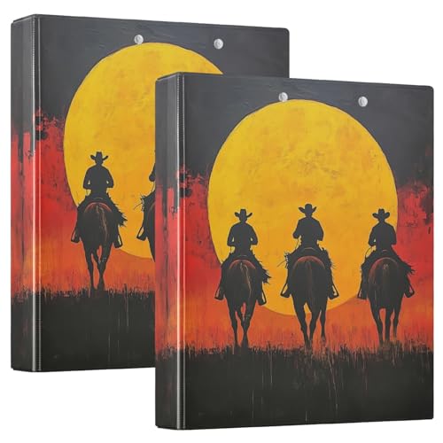 Drei-Ring-Ordner 3,8 cm mit Klemmbrett, 1/2 Stück, für Studenten, 200 Blatt, Sunset Cowboys Drei-Ring-Ordner 3,8 cm mit Klemmbrett, 1/2 Stück, für Studenten, 200 Blatt, Sunset Cowboys von GuoChe