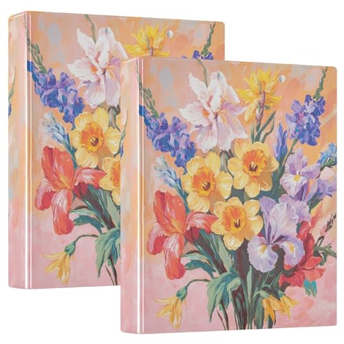 Drei-Ring-Ordner 3,8 cm mit Klemmbrett, 1/2er-Pack, Schulbuch, Hardcover, Frühlingsblumen, Narzissenstrauß Drei-Ring-Ordner 3,8 cm mit Klemmbrett, 1/2er-Pack, Schulbuch, Hardcover, Frühlingsblumen, Narzissenstrauß von GuoChe