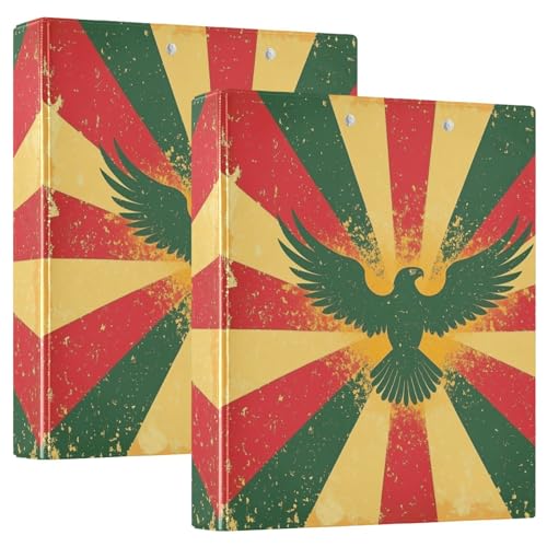 Drei-Ringbuch mit Taschen, 3,8 cm (1 1/2 Zoll), 1/2er-Pack, Schulbuch, Hardcover, Nationaler Vietnamkrieg, Veteranentag, Armee, Vogel 2 von GuoChe