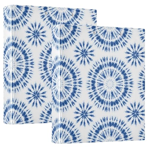 Drei Ringe Ordner 3,8 cm mit Klemmbrett 1/2 Stück Schulbedarf 200 Blatt Indigo Tiedye Sunburst Drei Ringe Ordner 3,8 cm mit Klemmbrett 1/2 Stück Schulbedarf 200 Blatt Indigo Tiedye Sunburst von GuoChe