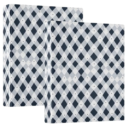 Funny D-Ringordner mit Taschen, kariert, weiß, dunkelblau, 1 Packung, 3,8 cm, Büroordner, Büropapier, für 200 Blatt Funny D-Ringordner mit Taschen, kariert, weiß, dunkelblau, 1 Packung, 3,8 cm, Büroordner, Büropapier, für 200 Blatt von GuoChe