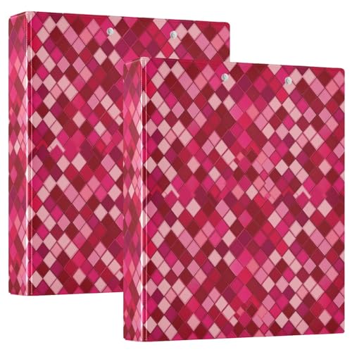Funny karierte Aktenordner mit Taschen, 1 Packung, 3,8 cm, Dokumentenaufbewahrung, 200 Blatt, Dunkelrot Funny karierte Aktenordner mit Taschen, 1 Packung, 3,8 cm, Dokumentenaufbewahrung, 200 Blatt, Dunkelrot von GuoChe