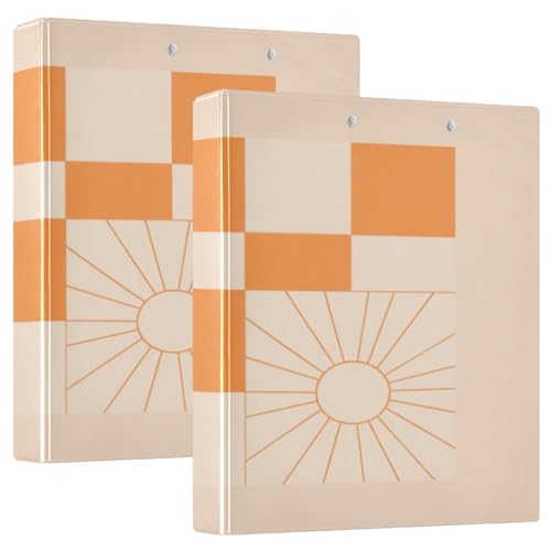 Golden Sun Klemmbrett mit Klemmbrett, 3,8 cm, Orange, Herbstkariert, 1 Packung, Büroordner, Schreibwaren, für Briefgröße (27,9 x 21,6 cm) von GuoChe