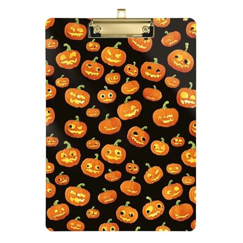 Halloween-Kürbis-Muster, Druck-Clipboard, Ordner, Organizer, Standardloch für personalisierte Halloween-Kürbis-Muster, Druck-Clipboard, Ordner, Organizer, Standardloch für personalisierte von GuoChe