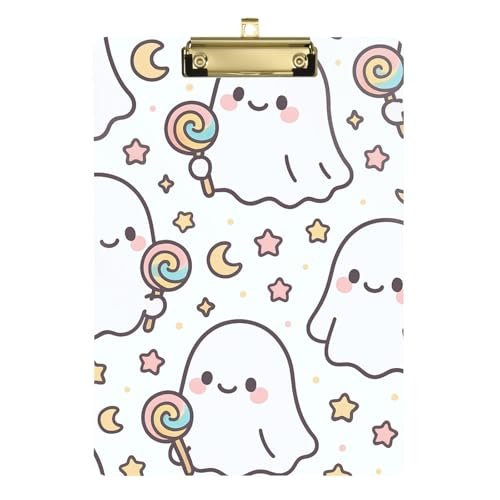 Hartfaser-Klemmbretter Standardloch für Fußball-Softball-Trainer, Größe 22,9 x 30,5 cm, Halloween-Parade von GuoChe