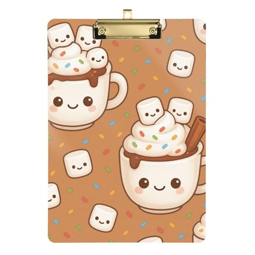 Hot Cocoa Becher-Clipboard, medizinisch, transparent, für personalisierte Klemmbretter für Lehrer, Größe 22,9 x 30,5 cm von GuoChe