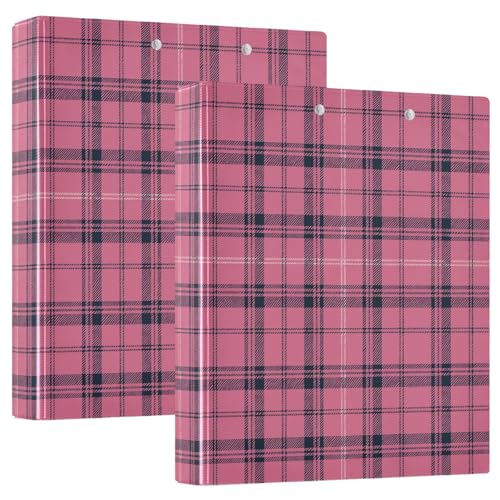 Karierte D-Ringbücher mit Innentaschen, 1 Packung, 3,8 cm, Büroordner, Büropapier, 200 Blatt von GuoChe