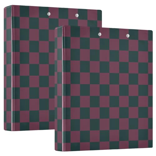 Karierte D-Ringbücher mit Tascheneinband, 3,8 cm, sortiert, Büro-Organizer, 200 Blatt Karierte D-Ringbücher mit Tascheneinband, 3,8 cm, sortiert, Büro-Organizer, 200 Blatt von GuoChe