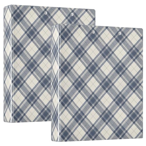 Kariertes Klemmbrettbuch mit Taschen, 1 Packung, 3,8 cm, ästhetischer Ordner, Bürobedarf für Briefgröße (27,9 x 21,6 cm) von GuoChe