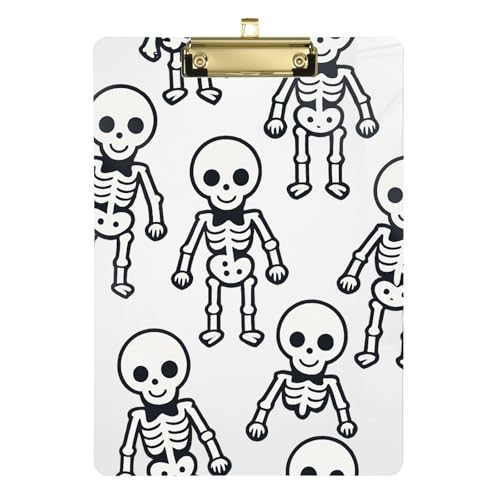 Karten-Klemmbrett aus Kunststoff für 5. Klasse Klassenzimmer, Essentials für Lehrer, Größe 22,9 x 30,5 cm, einfaches Skelett Karten-Klemmbrett aus Kunststoff für 5. Klasse Klassenzimmer, Essentials für Lehrer, Größe 22,9 x 30,5 cm, einfaches Skelett von GuoChe