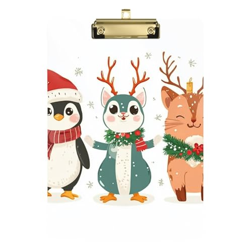 Kinder-Klemmbrett, Standard-Loch, für Krankenschwestern, Studenten, Handel, Quest, Größe 22,9 x 30,5 cm, niedliches Weihnachten Kinder-Klemmbrett, Standard-Loch, für Krankenschwestern, Studenten, Handel, Quest, Größe 22,9 x 30,5 cm, niedliches Weihnachten von GuoChe