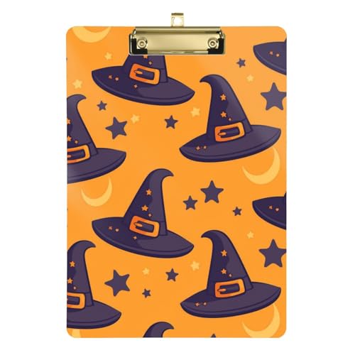 Klemmbrett, Notizblock, Hartpappe für Lehrer, Krankenpflege, Größe 22,9 x 30,5 cm, bunt, Halloween-Kürbis Klemmbrett, Notizblock, Hartpappe für Lehrer, Krankenpflege, Größe 22,9 x 30,5 cm, bunt, Halloween-Kürbis von GuoChe