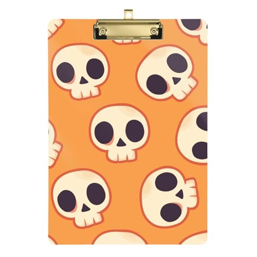 Klemmbrett Folio mit Schreibblock, wasserdicht, für Krankenpfleger, Studenten, Handel, Quest, Größe 22,9 x 30,5 cm, niedlicher Totenkopf Klemmbrett Folio mit Schreibblock, wasserdicht, für Krankenpfleger, Studenten, Handel, Quest, Größe 22,9 x 30,5 cm, niedlicher Totenkopf von GuoChe