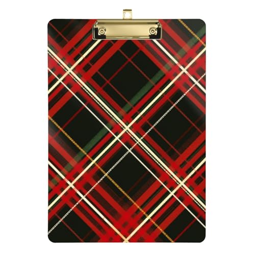 Klemmbrett Padfolio Hartboard für Krankenschwestern Home Contractor Größe 9 x 12 Rot Schwarz Plaid Klemmbrett Padfolio Hartboard für Krankenschwestern Home Contractor Größe 9 x 12 Rot Schwarz Plaid von GuoChe