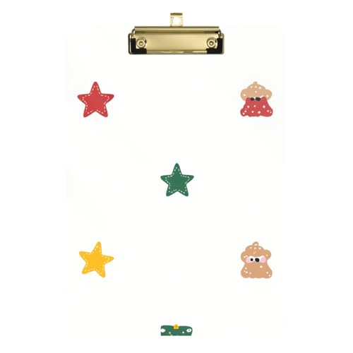Klemmbrett-Set, transparent, für Lehrer, Muss für Klassenzimmer, Grundschule, Größe 22,9 x 30,5 cm, Weihnachten von GuoChe