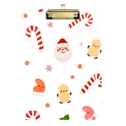 Klemmbrett aus Kunststoff für Lehrer, Portfolio, Klemmbrett, Größe 22,9 x 30,5 cm, Weihnachtsbonbons Klemmbrett aus Kunststoff für Lehrer, Portfolio, Klemmbrett, Größe 22,9 x 30,5 cm, Weihnachtsbonbons von GuoChe
