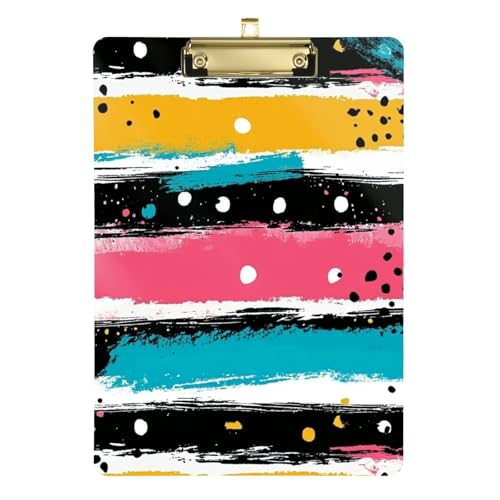 Klemmbrett für Mädchen, Hartfaserplatte für Lehrer, Muss für Klassenzimmer, Grundgröße, 22,9 x 30,5 cm, lebendiger Pinsel Klemmbrett für Mädchen, Hartfaserplatte für Lehrer, Muss für Klassenzimmer, Grundgröße, 22,9 x 30,5 cm, lebendiger Pinsel von GuoChe