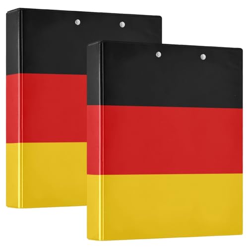 Klemmbrett mit Deutschland-Flagge, 1 Packung, 3,8 cm, Büroordner, Büro-Dokumenten-Organizer für Briefgröße (27,9 x 21,6 cm) von GuoChe