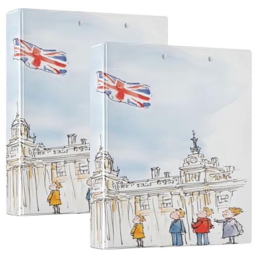 Klemmbrett mit Flagge, Heben von Zeremonien, mit Taschen, 1 Packung, 3,8 cm, Büroordner, Lehrerbedarf, Hardcover von GuoChe