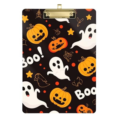 Klemmbrett mit Halloween-Muster, Geister-Kürbisse, Standard-Loch, für Lehrer, Muss für Klassenzimmer Klemmbrett mit Halloween-Muster, Geister-Kürbisse, Standard-Loch, für Lehrer, Muss für Klassenzimmer von GuoChe