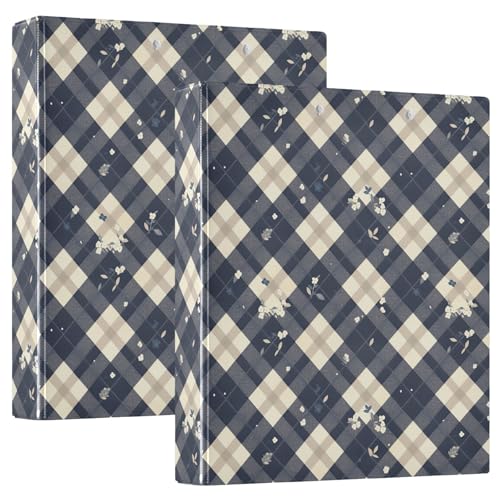 Klemmbrett mit Klemmbrett, Gingham-Muster, 3,8 cm, Büroordner, Schreibwaren, Hardcover, 1 Stück von GuoChe
