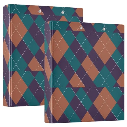 Klemmbrett mit Klemmbrett, Rhombus, kariert, Orange / Schwarz, 1 Packung, 3,8 cm, Büroordner, Büro-Organizer, für 200 Blatt von GuoChe