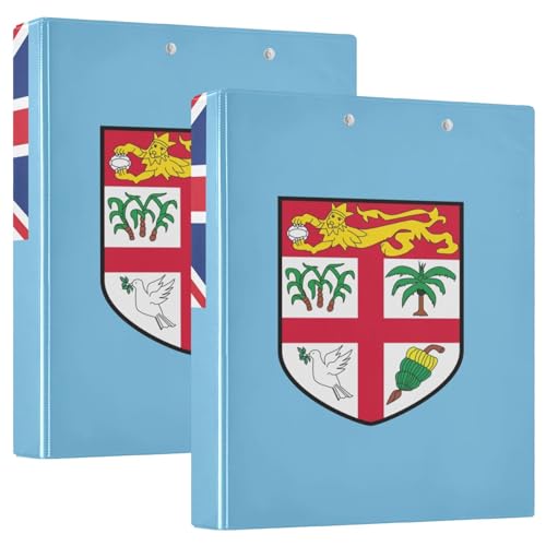 Klemmbrett mit Klemmbrett, offizielles Fidschi-Flaggen-Design, 1 Packung, 3,8 cm, ästhetischer Ordner, Büro, Dokumenten-Organizer, 200 Blatt von GuoChe