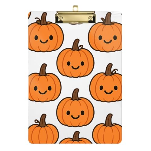Klemmbrett mit Kürbis-Halloween-Muster und Rückseite aus Hartfaserplatte für Krankenschwestern, Heimunternehmer, Größe 9 x Klemmbrett mit Kürbis-Halloween-Muster und Rückseite aus Hartfaserplatte für Krankenschwestern, Heimunternehmer, Größe 9 x von GuoChe
