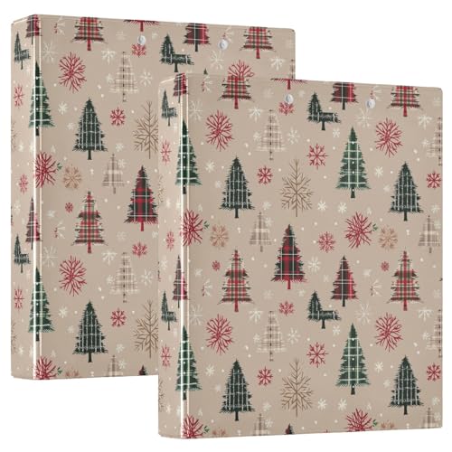 Klemmbrett mit Tannenbaum, kariert, mit Taschen, 1 Packung, 3,8 cm, Büroordner, Büro-Organizer, hält 200 Blatt von GuoChe