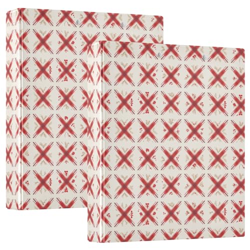 Klemmbrett mit Taschen, 3,8 cm, verschiedene Ordner, Büro, Dokumente, Organizer, 200 Blatt, Rot / cremefarben von GuoChe