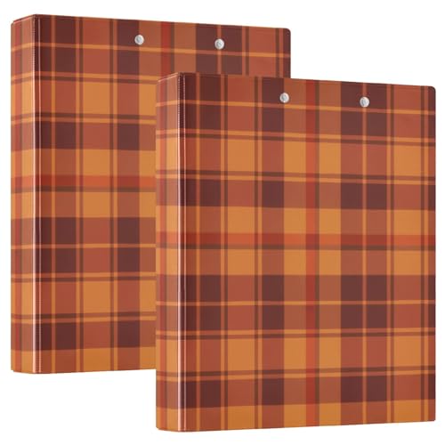 Klemmbrett mit Taschen, kariert, orange-rot, 1 Packung, 3,8 cm, Büroordner, Büro, Dokumente, Organizer, 200 Blatt von GuoChe